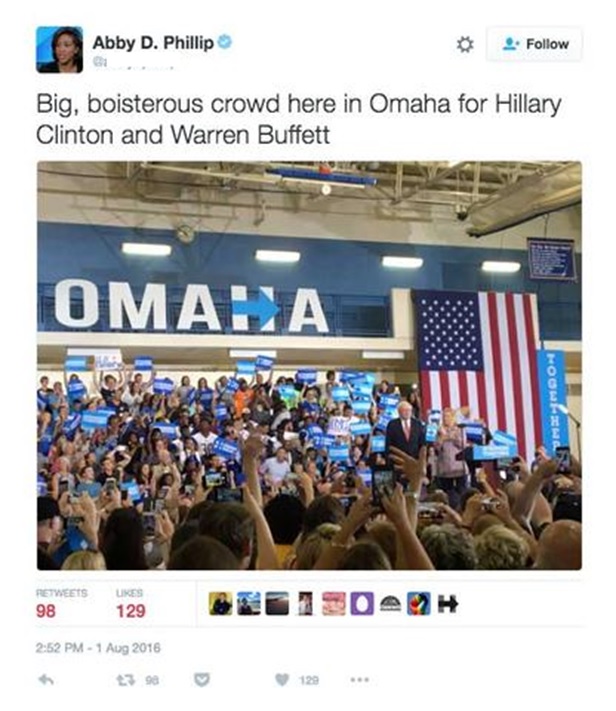 deceptive tweet in story about media and hillary.jpg