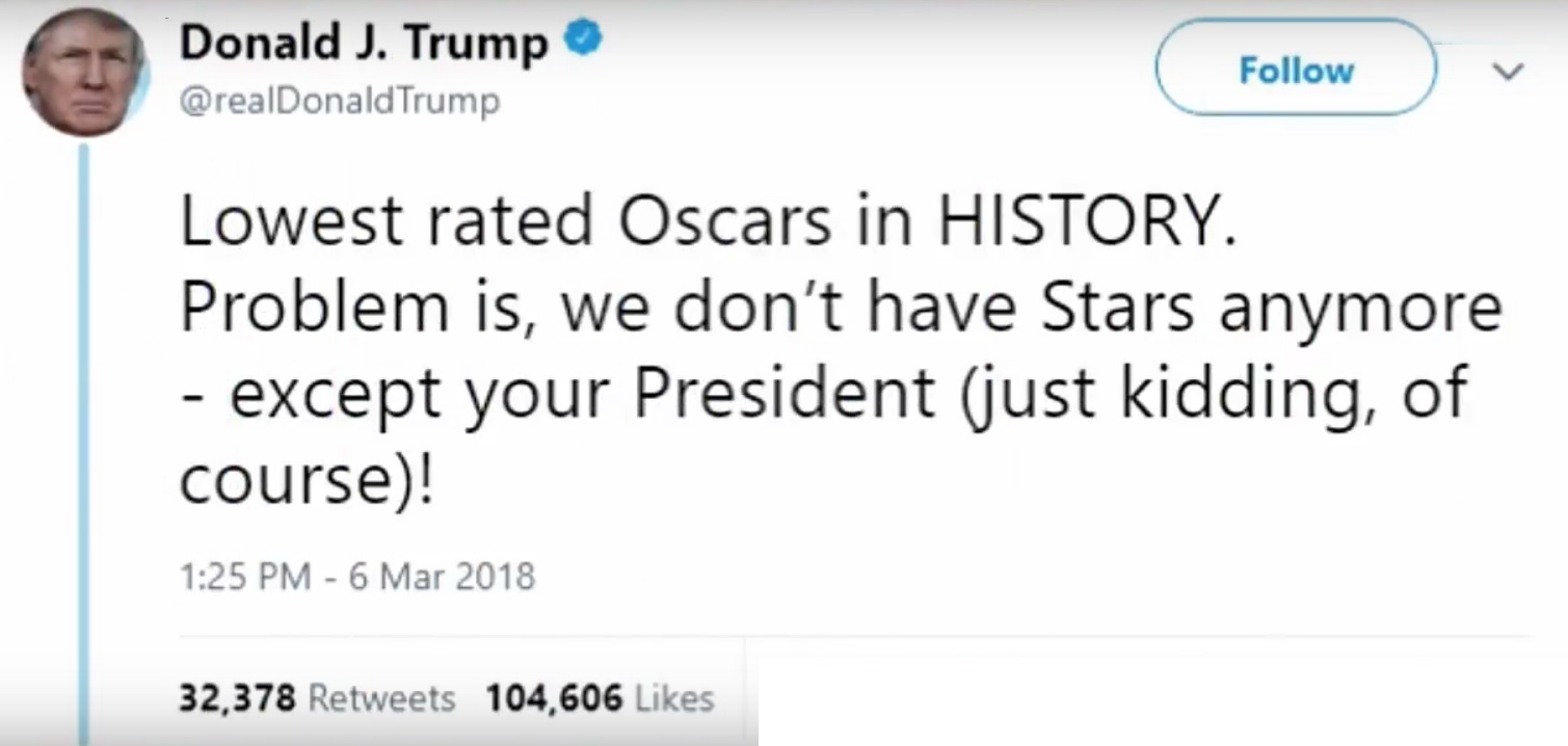 trump oscar tweet - has to let them know he's kidding.jpg